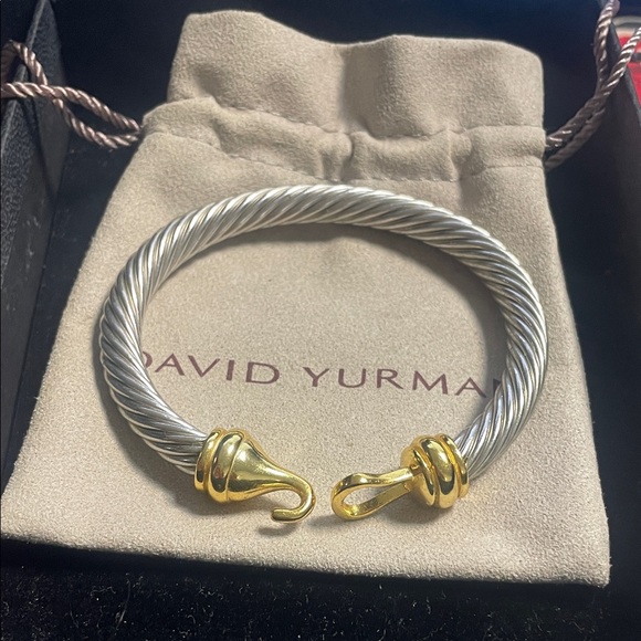 David Yurman Silver and Gold Bracelet - Picture 1 of 7